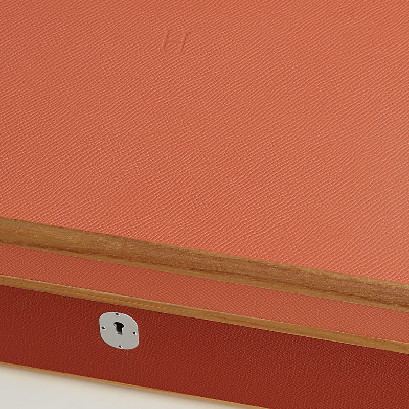 Amalthee Tricolore watch and jewelry box, large model | Hermès USA